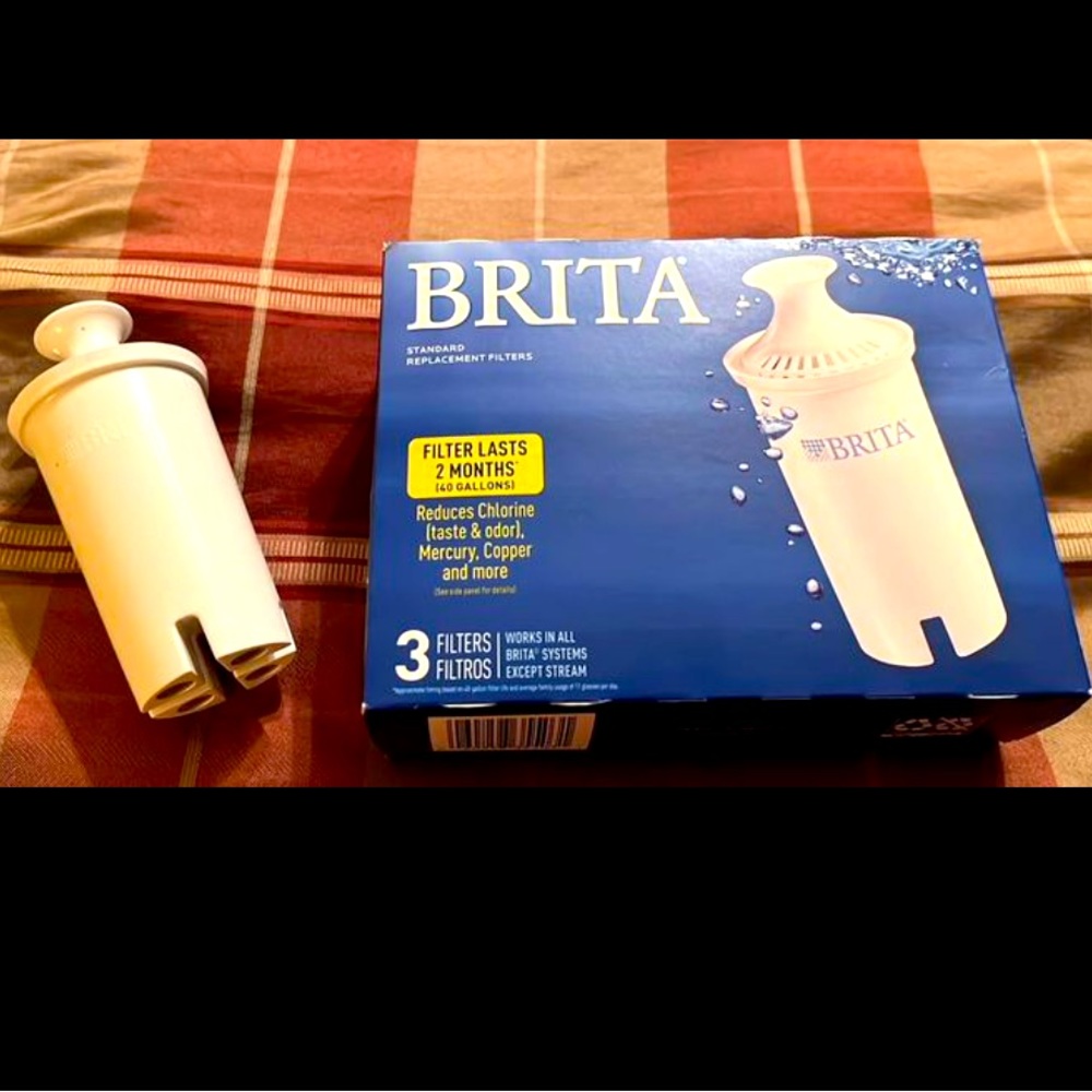 Brita Pitcher 4 water filters - 3 new in box sealed packs, 1 new out of package